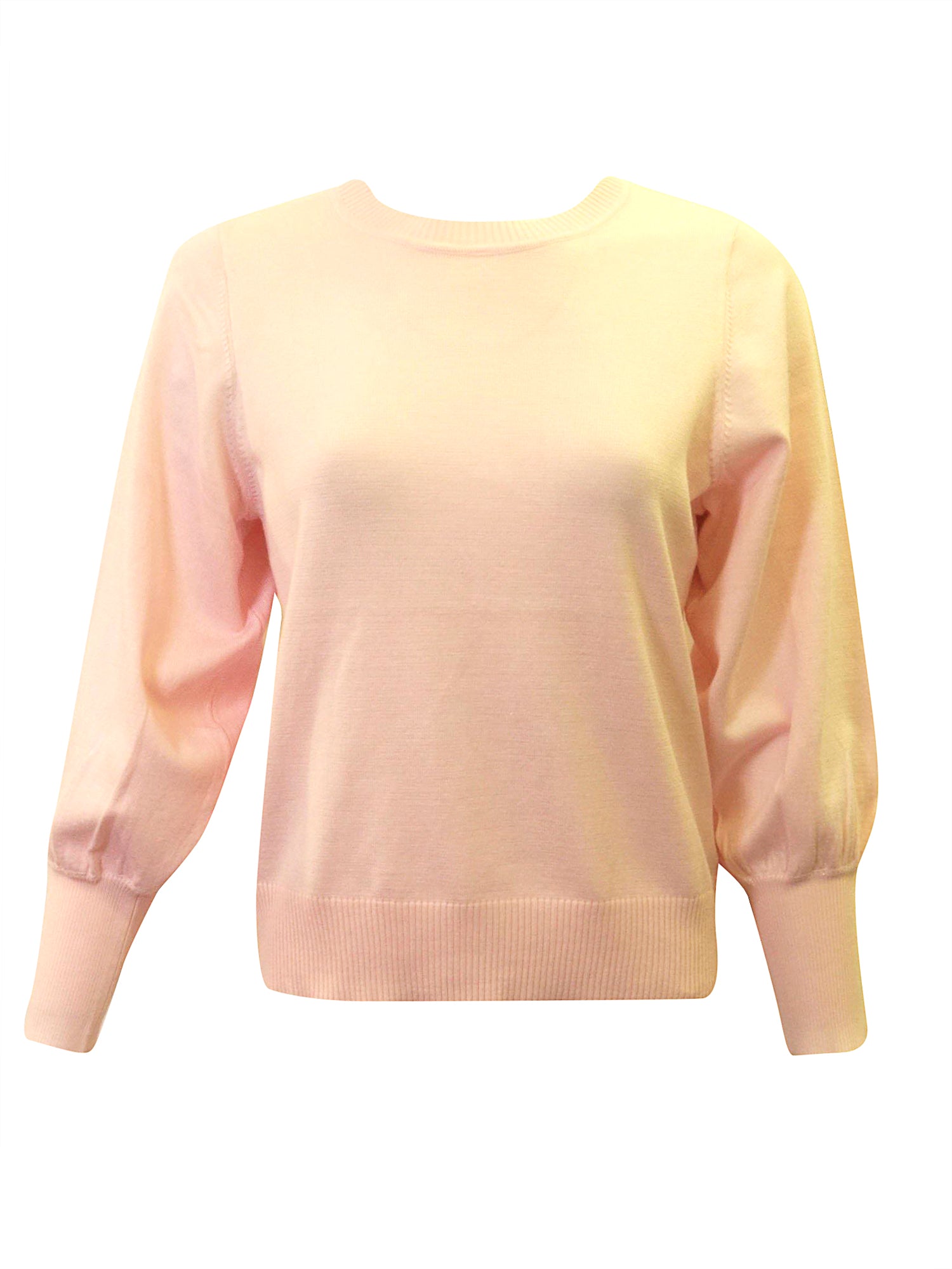Fashion Puff Sleeve Sweater PinkOrchidFashion